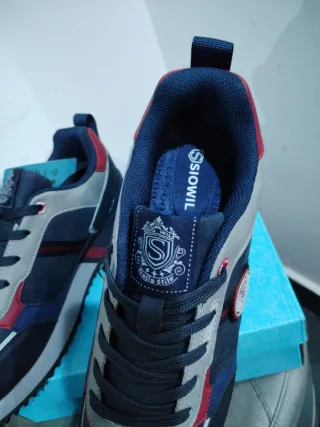 Sneakers Uomo N.42 Casual Sportivo Blu/Rosso