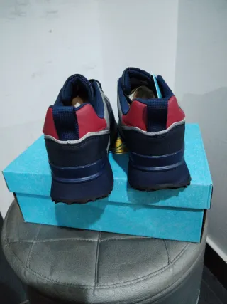 Sneakers Uomo N.42 Casual Sportivo Blu/Rosso