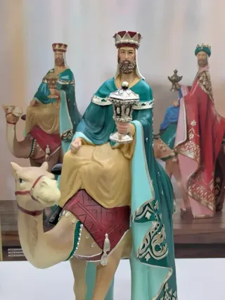 Reyes Magos Belén Navidad Camellos Decoración