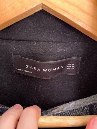 Abrigo Zara Lana Negro