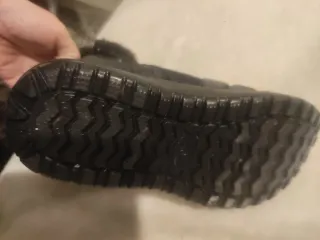 Botines negros acolchados con forro