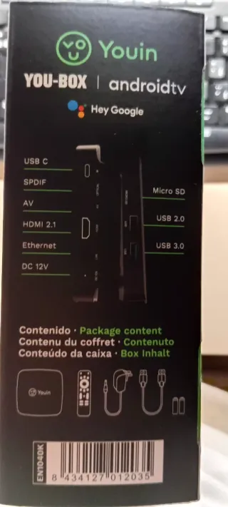 Android TV Box Youin Negro