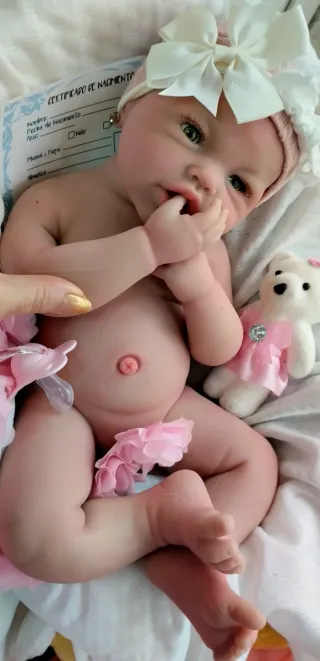 Bebé Reborn Silicona Completa 44cm y 2.700gm