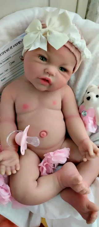 Bebé Reborn Silicona Completa 44cm y 2.700gm