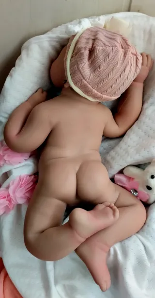 Bebé Reborn Silicona Completa 44cm y 2.700gm