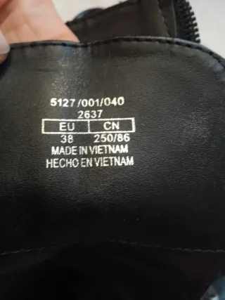 Botines de piel Zara Mujer Negros con Cordones