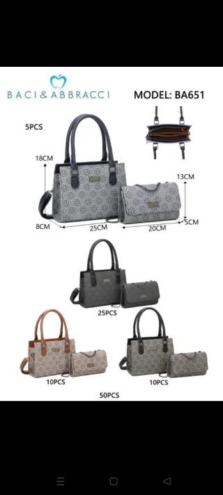 Set 2 borse Baci & Abbracci donna