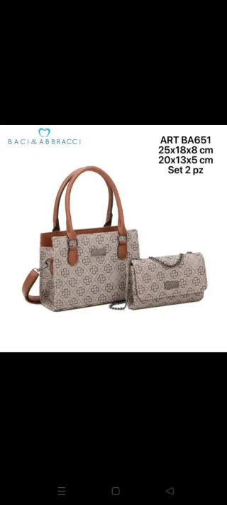 Set 2 borse Baci & Abbracci donna