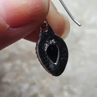 Pendientes Plata 925 Onix Negro