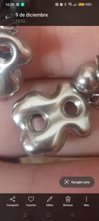 Pendiente Tous Plata