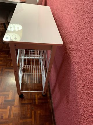 carrito de almacenaje de cocina con dos cajones