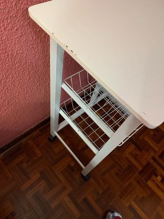 carrito de almacenaje de cocina con dos cajones