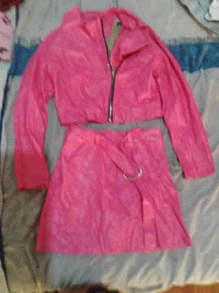 Set Pelle Italiana Donna Rosa