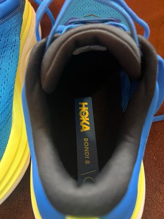 Zapatillas Hoka Bondi 8 Azul y Amarillo