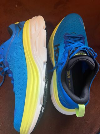 Zapatillas Hoka Bondi 8 Azul y Amarillo