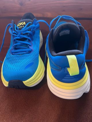 Zapatillas Hoka Bondi 8 Azul y Amarillo