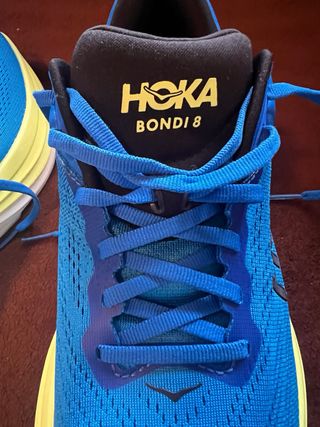 Zapatillas Hoka Bondi 8 Azul y Amarillo