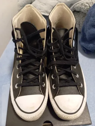 Converse Chuck Taylor All Star Cuero Negro