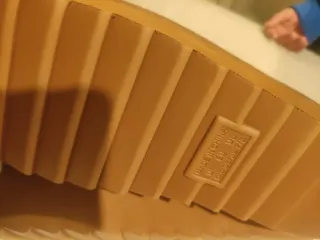 Zapatilla plataforma marrón y blanco talla 38