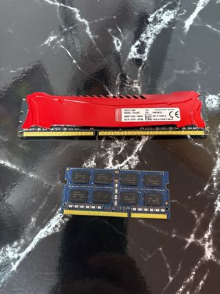Memoria RAM 8GB y 4GB HyperX Kingston