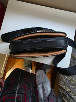 Borsa Coach Marrone e Nero Uomo