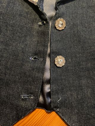 Chaleco Morgan Lentejuelas Plateadas