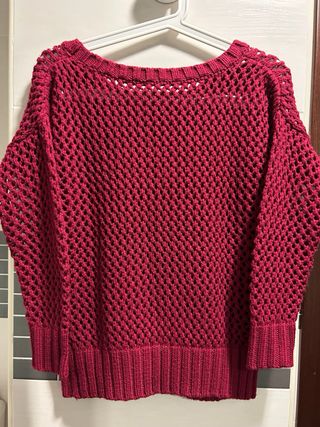 Jersey Zara Calado Burdeos Talla S