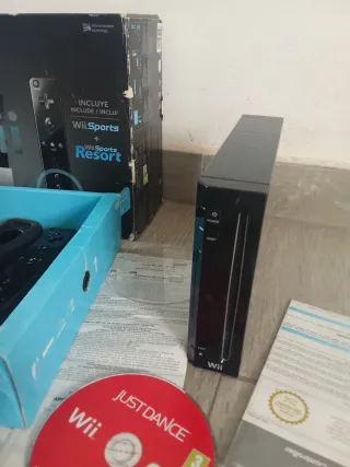 Nintendo Wii Completa Negra