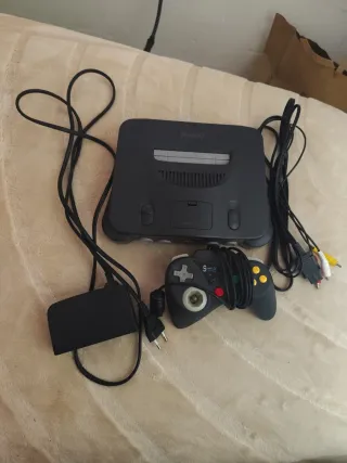 Nintendo 64 Negra Completa