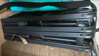 Bastidor Cama Metal Plegable Negro