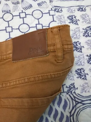 Pantalón loneta ocre talla 38 EASY WEAR