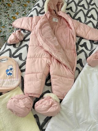 Ropa de bebé niña invierno 6-9 meses, polar, saco