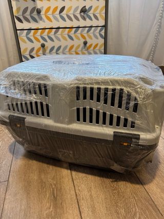 Transportín Perro/Gato 12kg Beige/Gris