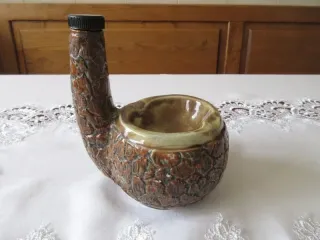 Decorazione Bottiglia in ceramica. Altezza 16,5cm