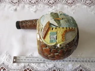Decorazione Bottiglia in ceramica. Altezza 16,5cm