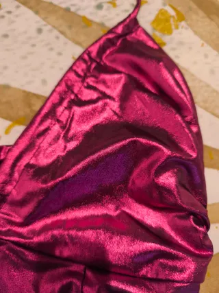 Vestido de fiesta/baile metálico