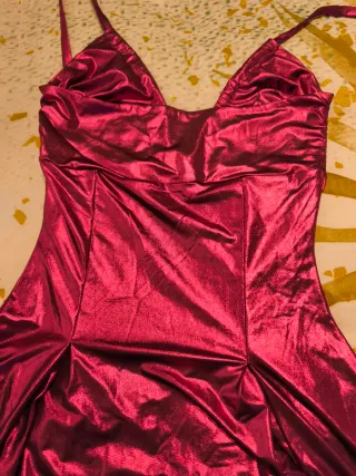 Vestido de fiesta/baile metálico