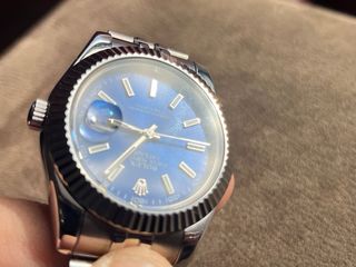 Reloj Rolex Datejust Azul Plateado
