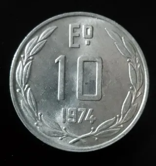 Cile set 4 monete 1/5 pesos 10/100 escudos