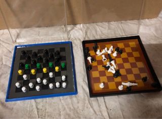 Juego de Ajedrez y Damas Portátil