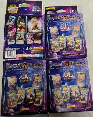 4 Cajas Sobres Fantasy Riders, Panini