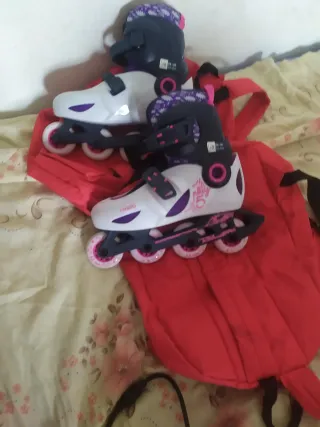 Patines en línea con mochila
