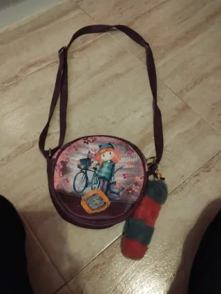 Bolso redondo infantil con dibujo