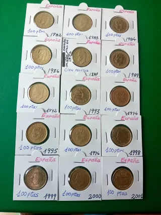 Monedas España 100 Pesetas (Varias)