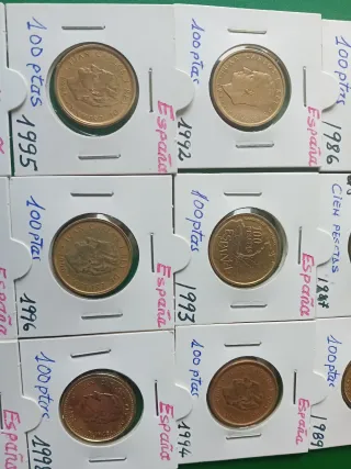 Monedas España 100 Pesetas (Varias)