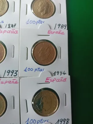 Monedas España 100 Pesetas (Varias)