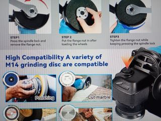 Radial Angular Inalámbrica 125mm Nueva