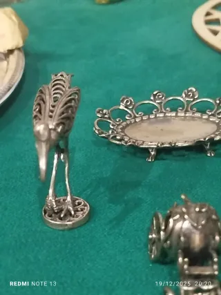 Set 5 miniature argento vintage