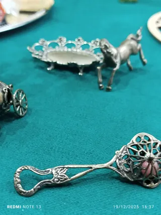 Set 5 miniature argento vintage