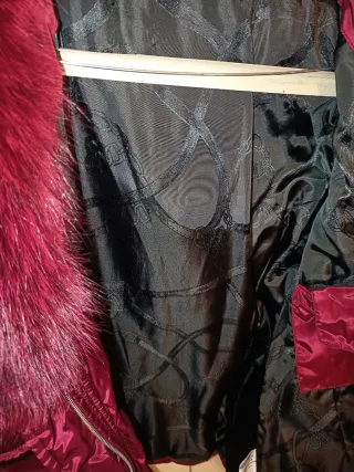 Piumino giacca nero e rosso taglia 50